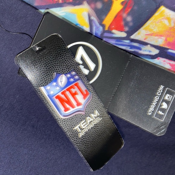 Men’s L Denver Broncos NFL ’47 - Blitz Strike T-Shirt - Picture 4 of 5